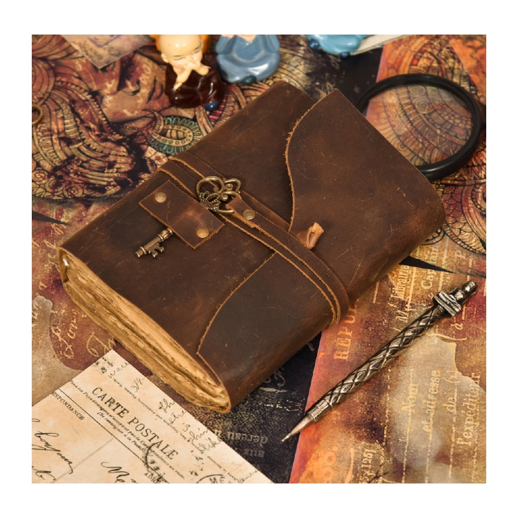 Vintage Antique Leather Wrap Journal