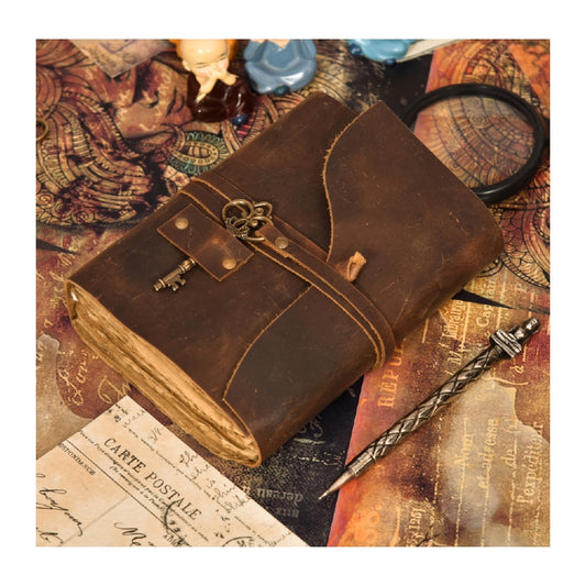 Vintage Antique Leather Wrap Journal